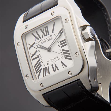 cartier santos large used|cartier santos 100 price uk.